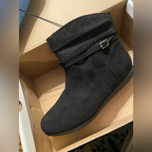 Black ankle boots